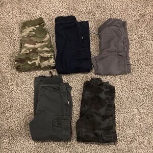 The Children's Place Camouflage and Solid Cargo Pants Set
